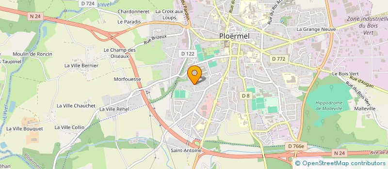 localisation de l'entreprise SCI OASIS  PLOERMEL