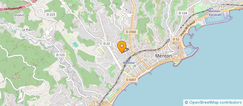 localisation de l'entreprise SCI OASIS & K.O.T  MENTON