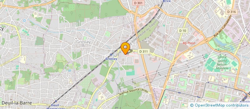 localisation de l'entreprise SCI OASIS SBST  GROSLAY