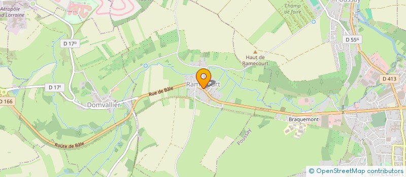 localisation de l'entreprise SCI OB  RAMECOURT