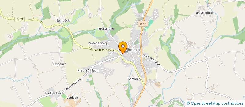 localisation de l'entreprise SCI OB GLAZICKS  PLOMODIERN