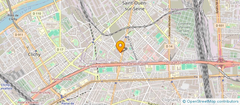 localisation de l'entreprise SCI OB IMMO à SAINT-OUEN-SUR-SEINE
