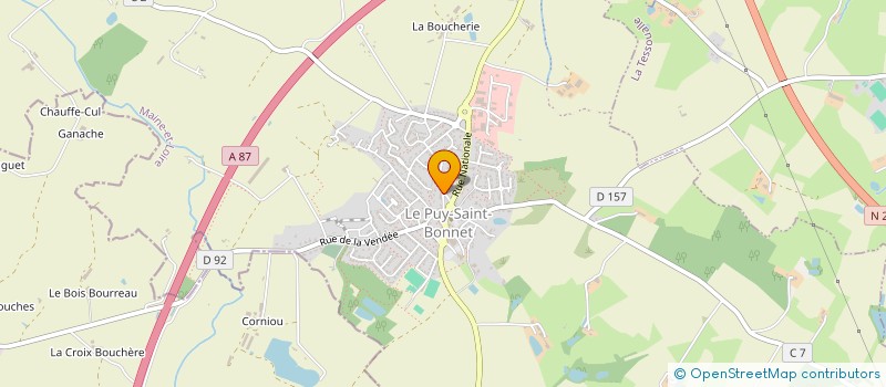 localisation de l'entreprise SCI OB IMMOBILIER à CHOLET