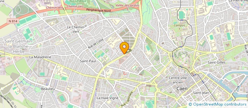 localisation de l'entreprise SCI OBAL à CAEN