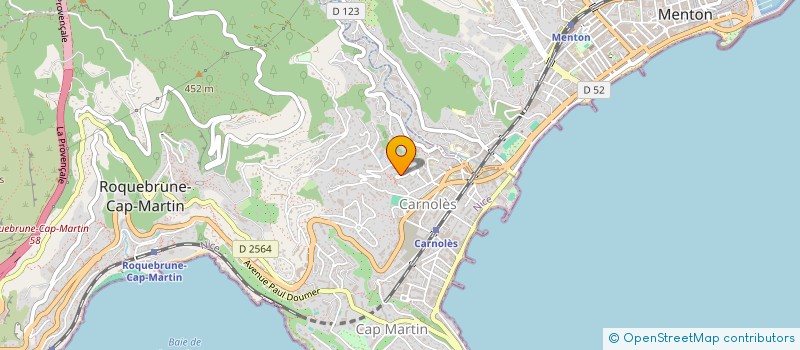 localisation de l'entreprise SCI OBAN à ROQUEBRUNE-CAP-MARTIN