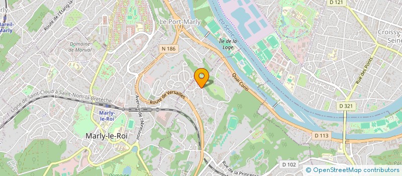 localisation de l'entreprise SCI OBBT  LOUVECIENNES