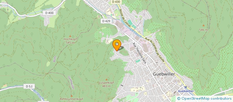 localisation de l'entreprise SCI OBED EDOM  GUEBWILLER