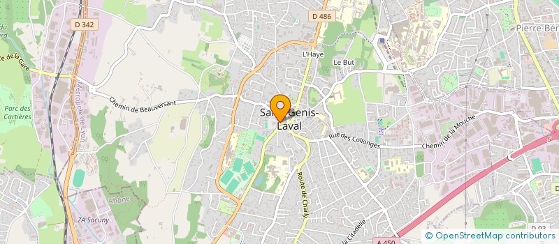 localisation de l'entreprise SCI OBELUX  SAINT-GENIS-LAVAL