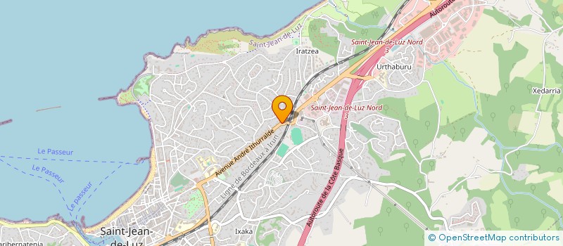 localisation de l'entreprise SCI OBENDA  SAINT-JEAN-DE-LUZ