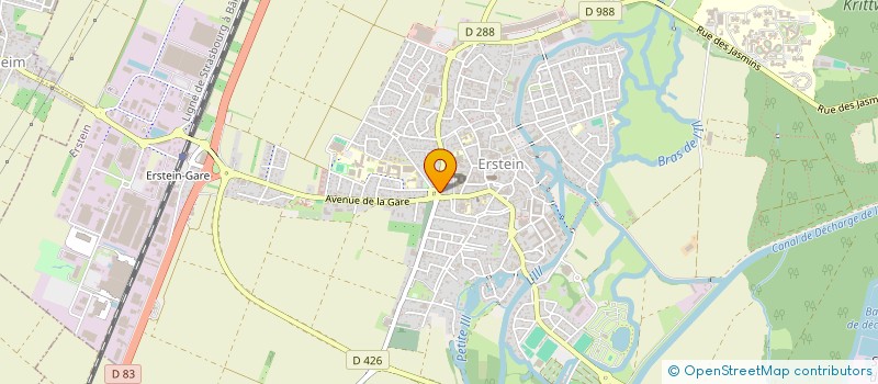 localisation de l'entreprise SCI OBER-BAHN  ERSTEIN