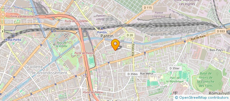 localisation de l'entreprise SCI OBERGABYBOL à PANTIN