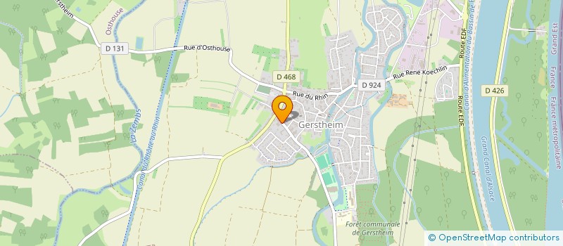 localisation de l'entreprise SCI OBERLE  GERSTHEIM