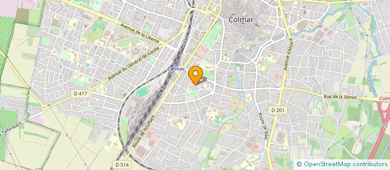 localisation de l'entreprise SCI OBERLIN  COLMAR