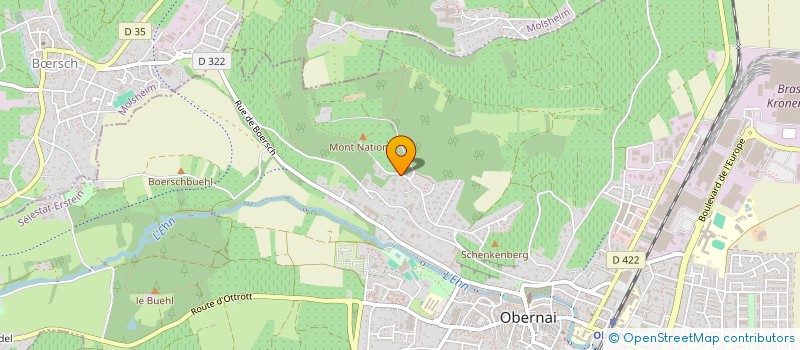 localisation de l'entreprise SCI OBERNAI  OBERNAI