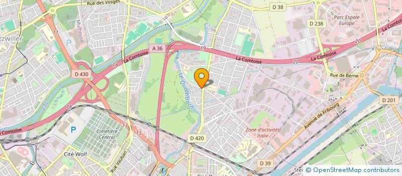 localisation de l'entreprise SCI OBH DEMIRTAS  ILLZACH