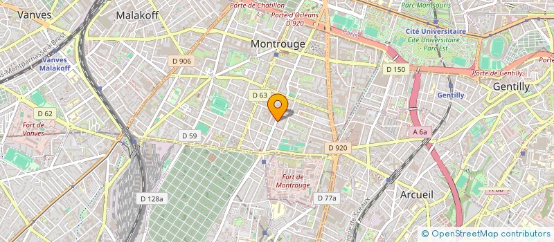 localisation de l'entreprise SCI OBI  MONTROUGE