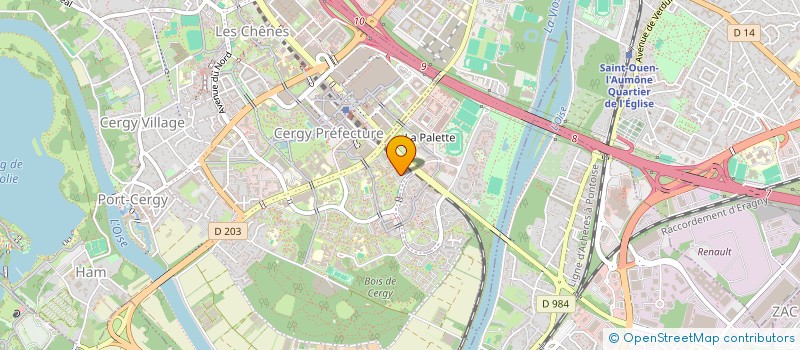 localisation de l'entreprise SCI OBIA  CERGY