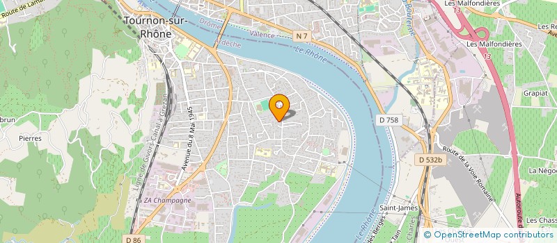 localisation de l'entreprise SCI OBIC à TOURNON-SUR-RHONE