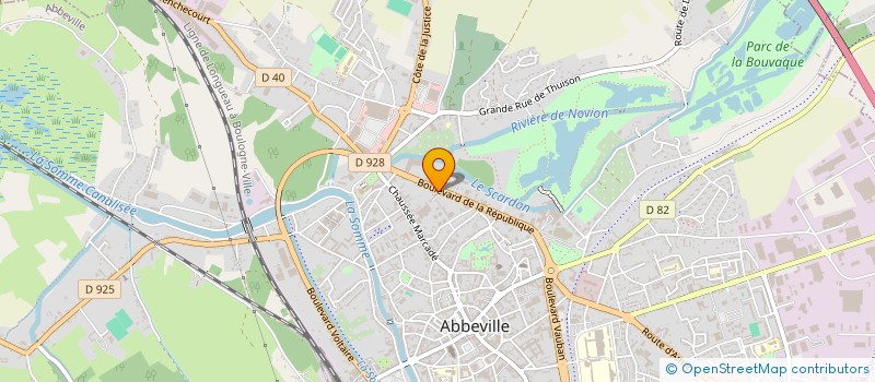 localisation de l'entreprise SCI OBIN  ABBEVILLE