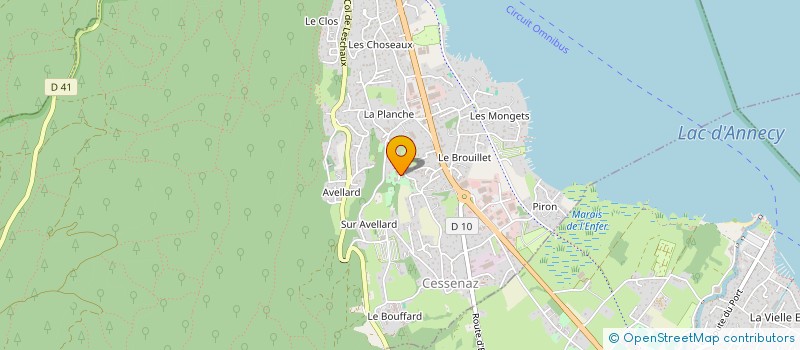 localisation de l'entreprise SCI OBIOU  SEVRIER