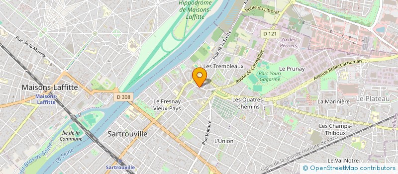 localisation de l'entreprise SCI OBJECTIF 46  SARTROUVILLE