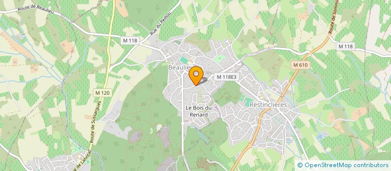 localisation de l'entreprise SCI OBLIVION  BEAULIEU