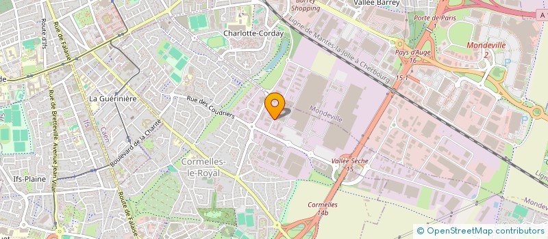 localisation de l'entreprise SCI OBM  CORMELLES LE ROYAL