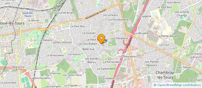 localisation de l'entreprise SCI OBMAS  CHAMBRAY-LES-TOURS