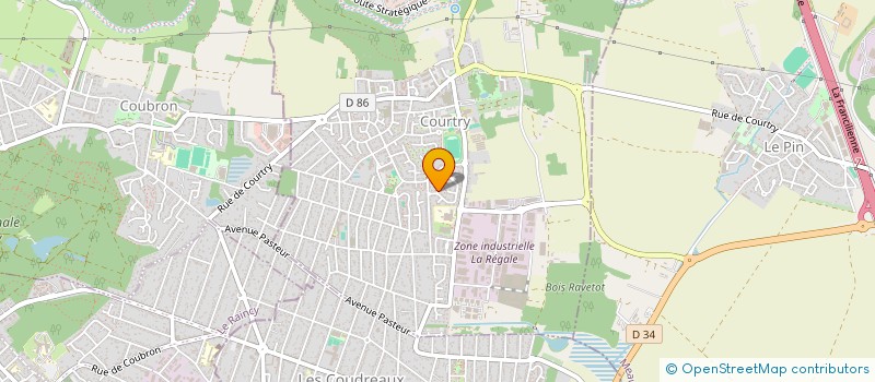 localisation de l'entreprise SCI OBMJ  COURTRY