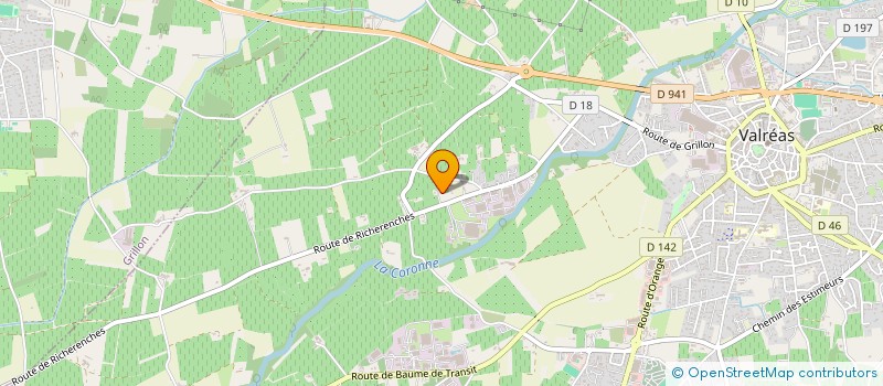 localisation de l'entreprise SCI OBRO à VALREAS