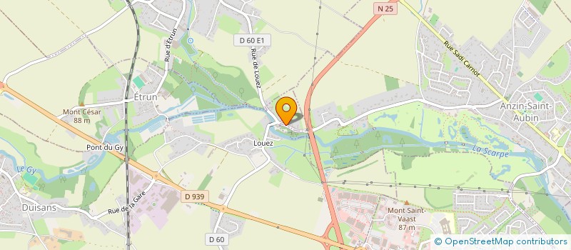 localisation de l'entreprise SCI OBRY  DUISANS