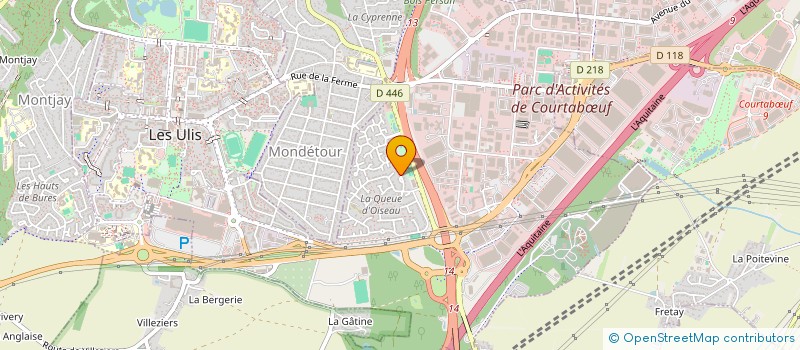 localisation de l'entreprise SCI OBS IMMO à LES ULIS