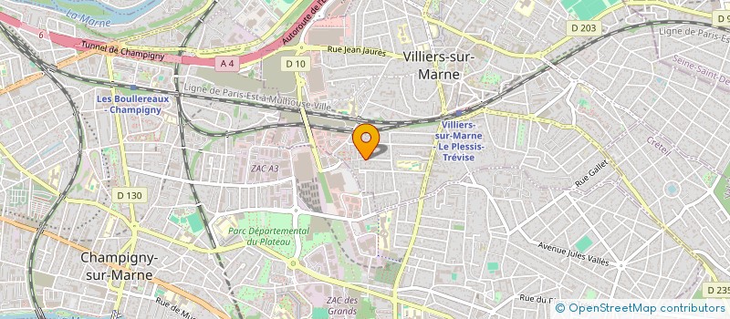 localisation de l'entreprise SCI OBSA  VILLIERS-SUR-MARNE