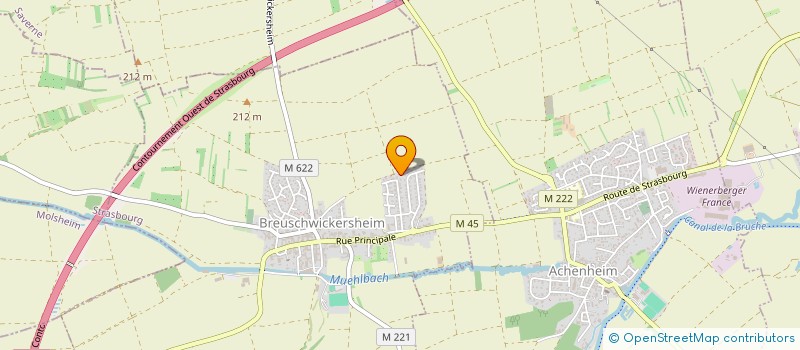 localisation de l'entreprise SCI OBSERVATOIRE 23  BREUSCHWICKERSHEIM