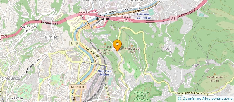 localisation de l'entreprise SCI OBSERVATOIRE  NICE