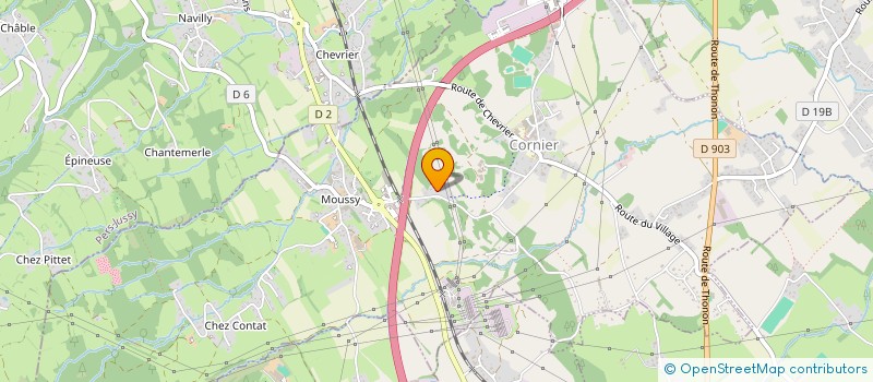 localisation de l'entreprise SCI OBVL IMMO  CORNIER