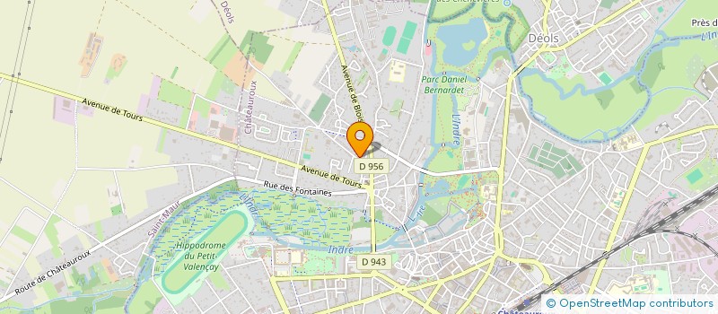 localisation de l'entreprise SCI OC HOME à CHATEAUROUX