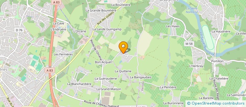 localisation de l'entreprise SCI OCABO  VERTOU