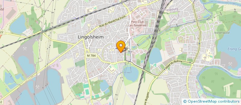localisation de l'entreprise SCI OCAK  LINGOLSHEIM