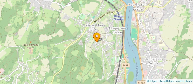 localisation de l'entreprise SCI OCAS  ALBIGNY-SUR-SAONE