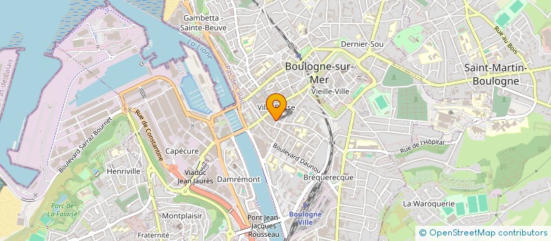 localisation de l'entreprise SCI OCAV  BOULOGNE-SUR-MER