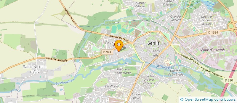 localisation de l'entreprise SCI OCCA 60  SENLIS