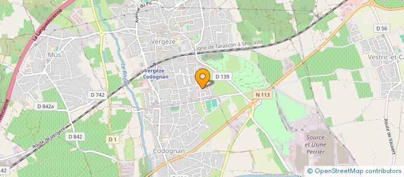 localisation de l'entreprise SCI OCCICAT'  VERGEZE