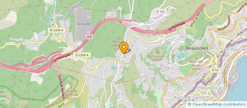 localisation de l'entreprise SCI OCCITANIE à LA TURBIE