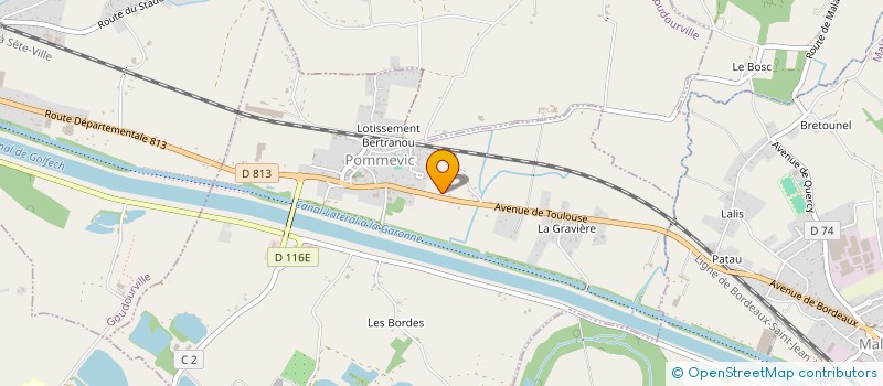 localisation de l'entreprise SCI OCCITANIE  POMMEVIC