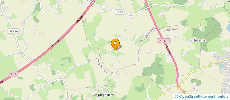 localisation de l'entreprise SCI OCCLA  PRUILLE LE CHETIF