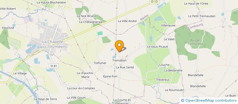 localisation de l'entreprise SCI OCDM  TINTENIAC