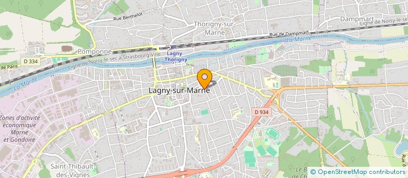 localisation de l'entreprise SCI OCE ANS ROYAN  LAGNY-SUR-MARNE