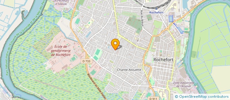 localisation de l'entreprise SCI OCE3MA  ROCHEFORT