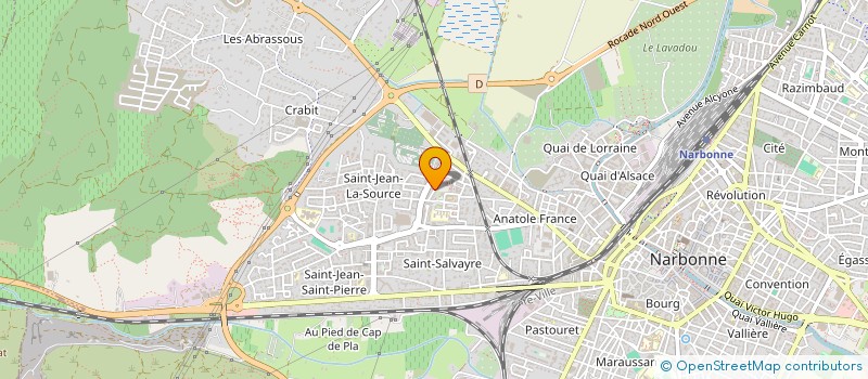 localisation de l'entreprise SCI OCEA  NARBONNE
